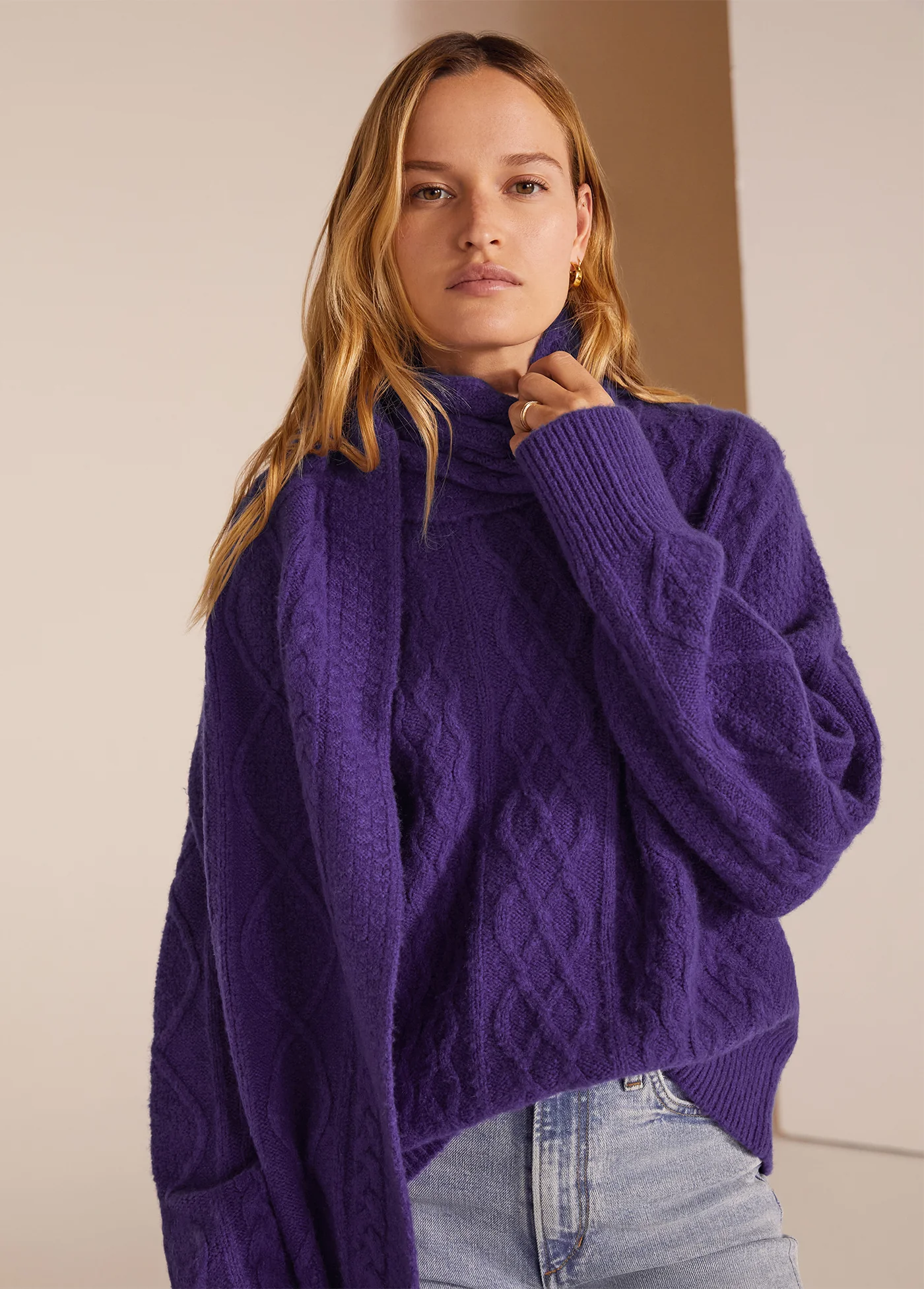 CABLE SCARF - Image 3