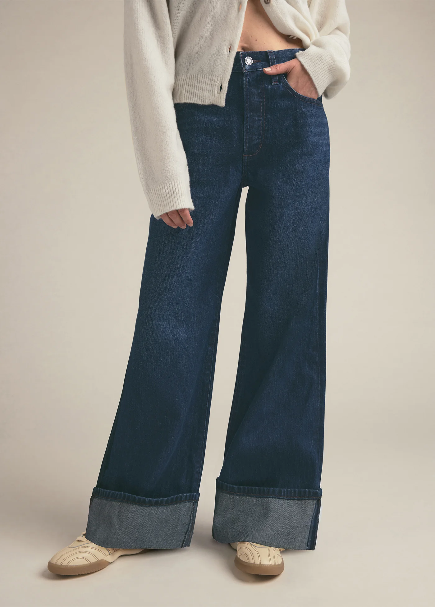 THE SHORTIE MASHA SUPER HIGH RISE CUFFED WIDE LEG - Image 4